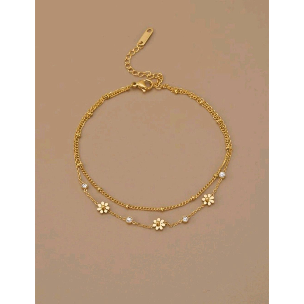 18K gold plated Anklet